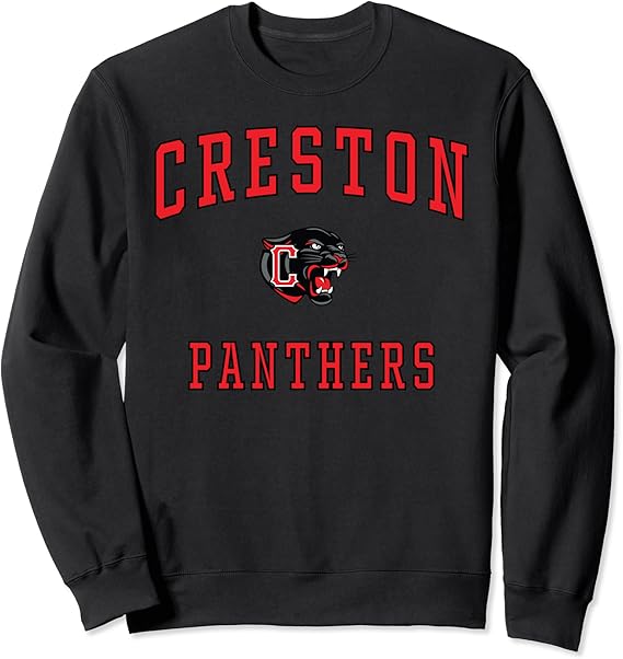 Creston High School Panthers Sweatshirt Clothing, Shoes